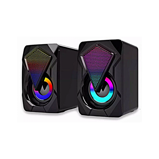 Caixa de Som 2.0 com LED RGB Star Fusion 6W Exbom CS-C20 – Desempenho e Estilo Gamer