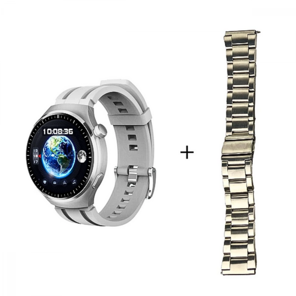 Smartwatch GS Watch4 PRO 49mm com 2 Pulseiras Tela Amoled