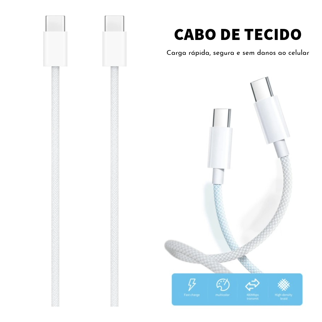 Cabo para recarga de 240W com conector USB-C (1m)