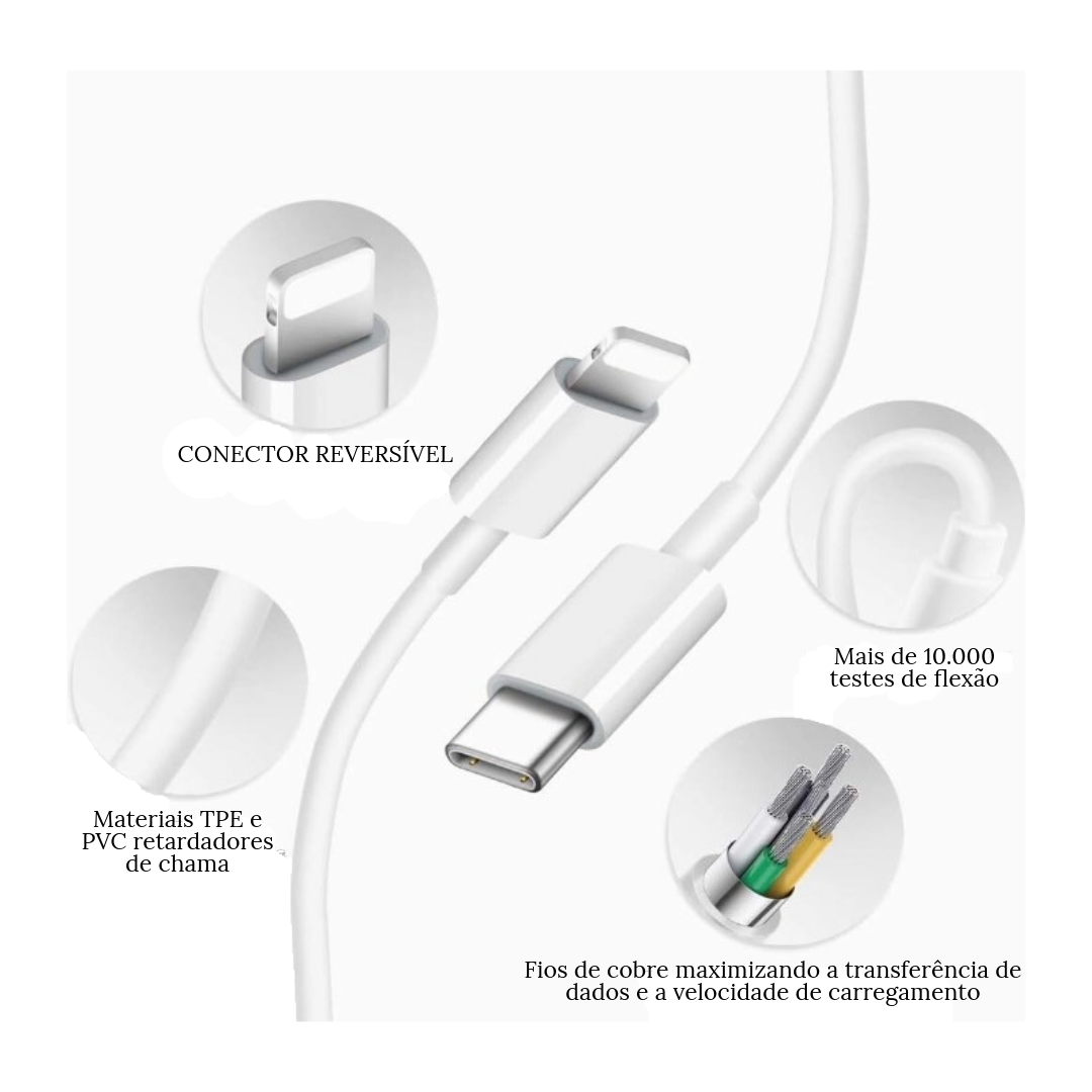 Cabo Apple USB-C para Lightning (1 m)